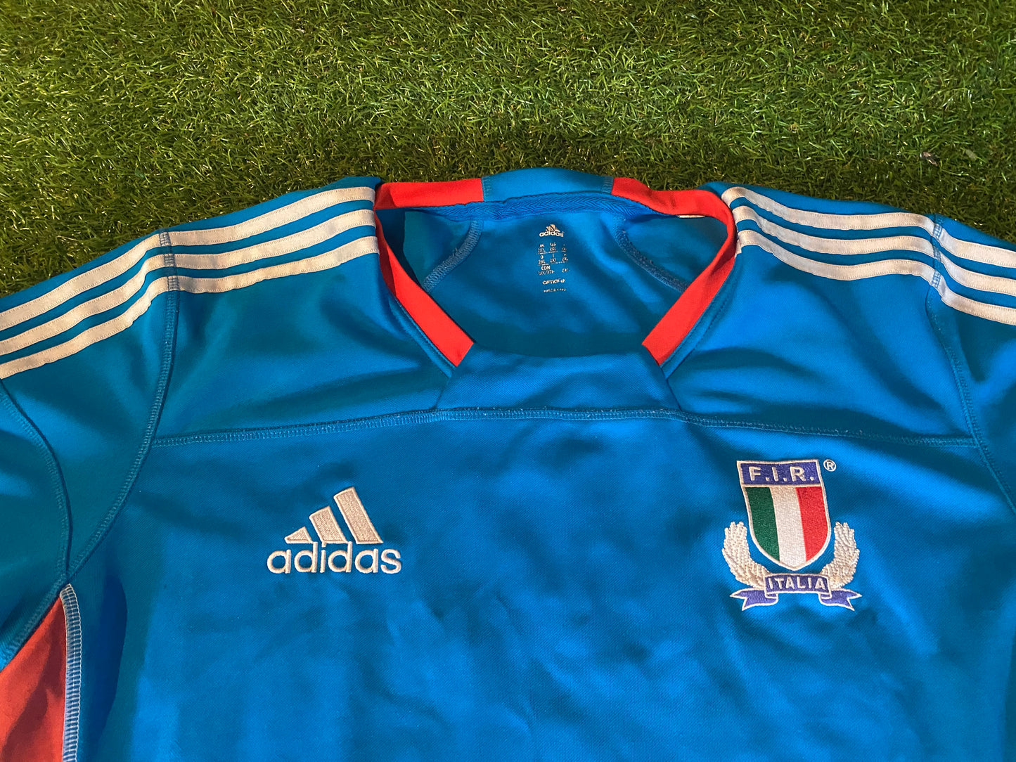 Italy Italia Italian Rugby Union Football XXL 2XL Mans Adidas Made Jersey