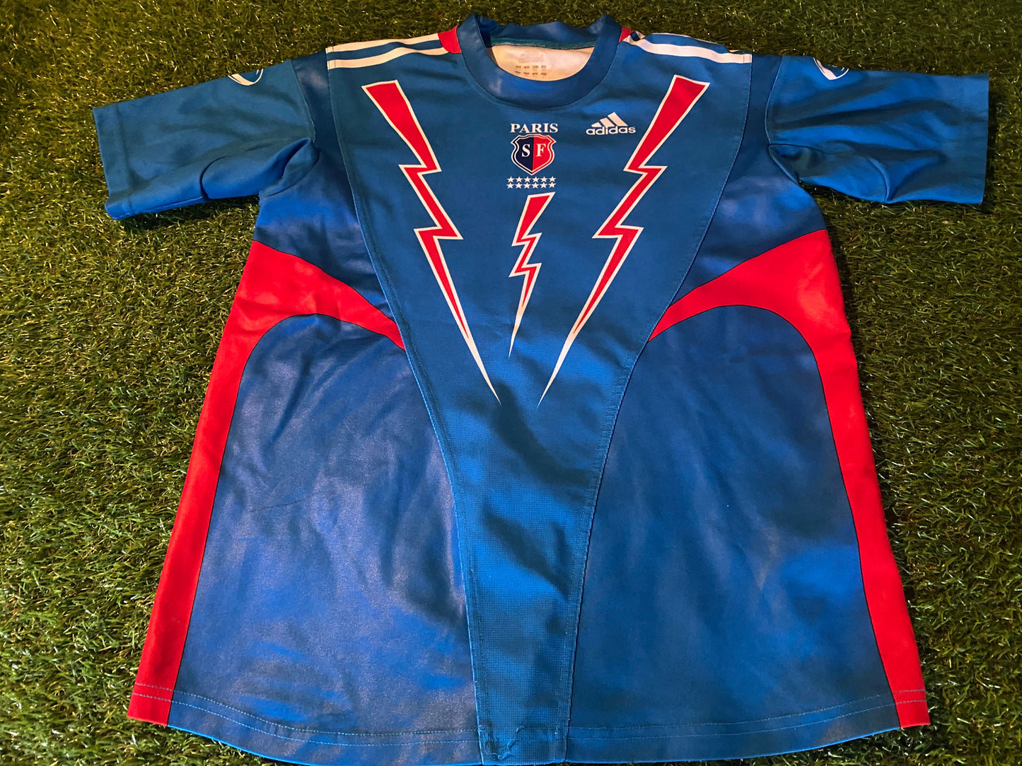 Stade Francais France French Rugby Union Small Mans Adidas Made Jersey