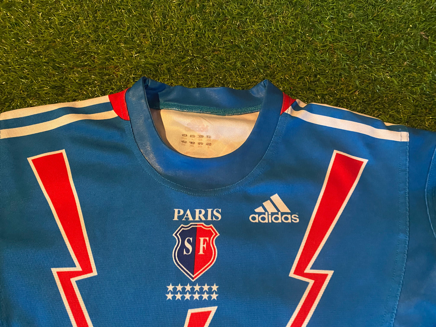 Stade Francais France French Rugby Union Small Mans Adidas Made Jersey