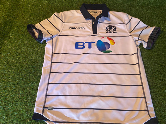 Scotland Scottish Rugby Union Football Large Mans Macron made Away jersey