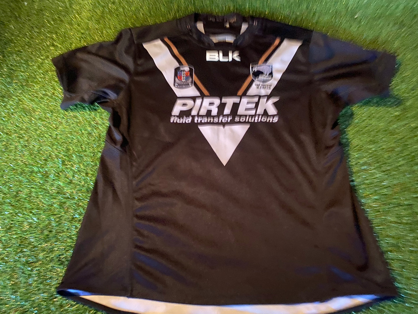 New Zealand Kiwis Rugby League` Football Large Mans Rare Home Jersey ...