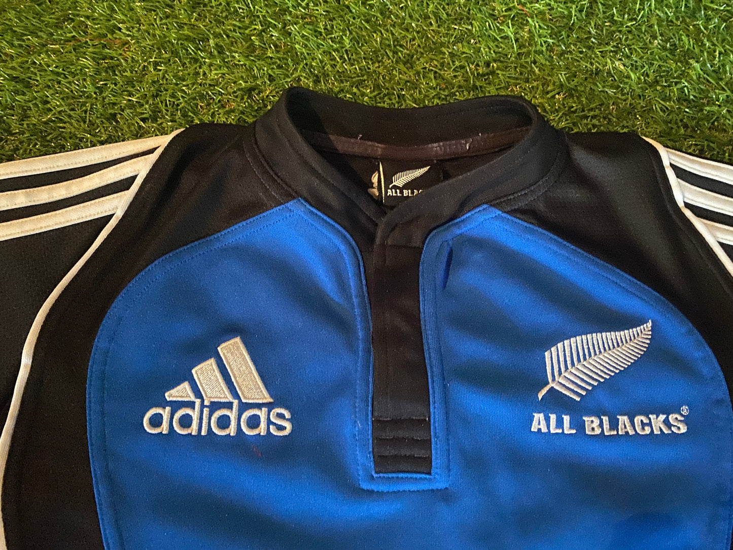 New Zealand All Blacks Rugby Union Football Small Mans Adidas Made Vintage Jersey