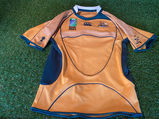 Australia Wallabies Oz Rugby Union Small Mans Rare Vintage World Cup 2007 CCC Jersey