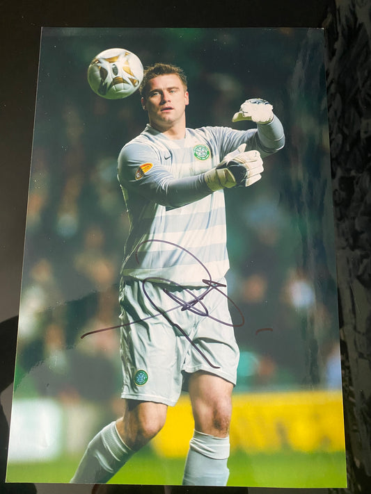 Celtic FC Scotland Soccer Football Artur Boruc Hand Signed 12 x 8 Inch Glossy Photo