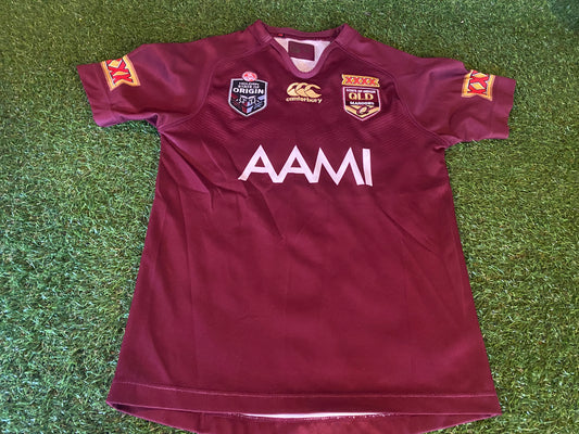 Queensland Maroons Australia Rugby League Football Small Mans CCC Made Home Jersey