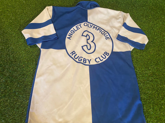 Anglet Olympique France French Rugby Union Medium Mans Match Worn no3 Jersey