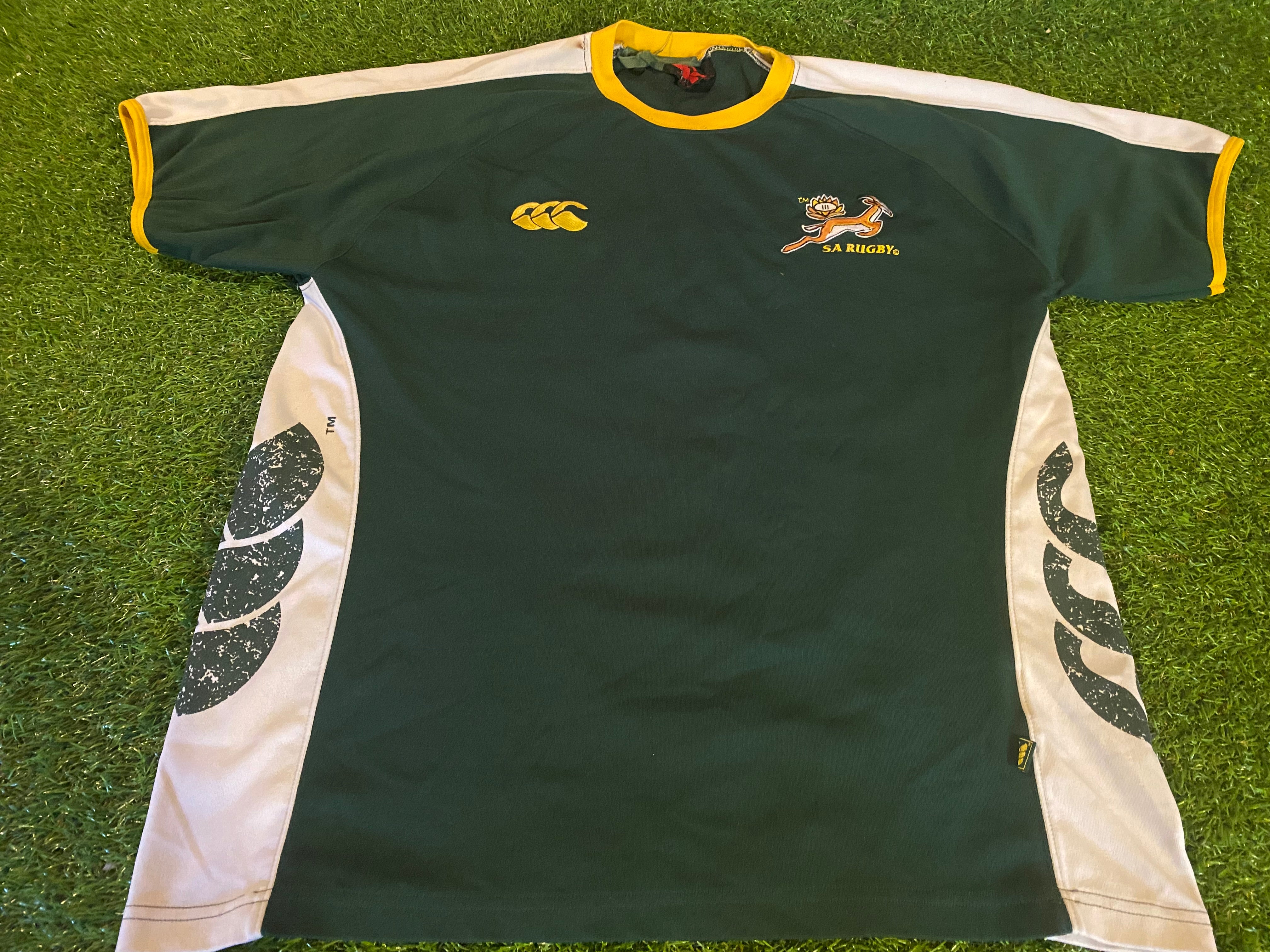 South Africa African Springboks Rugby Union XL Extra Large Mans Vintag ...