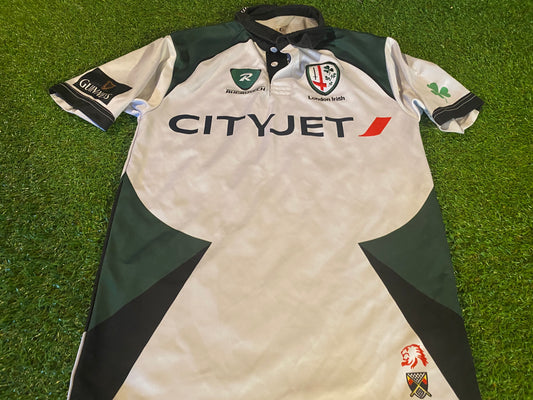 London Irish Eire Ireland Rugby Union Football Medium Mans Rugbytech Made Jersey