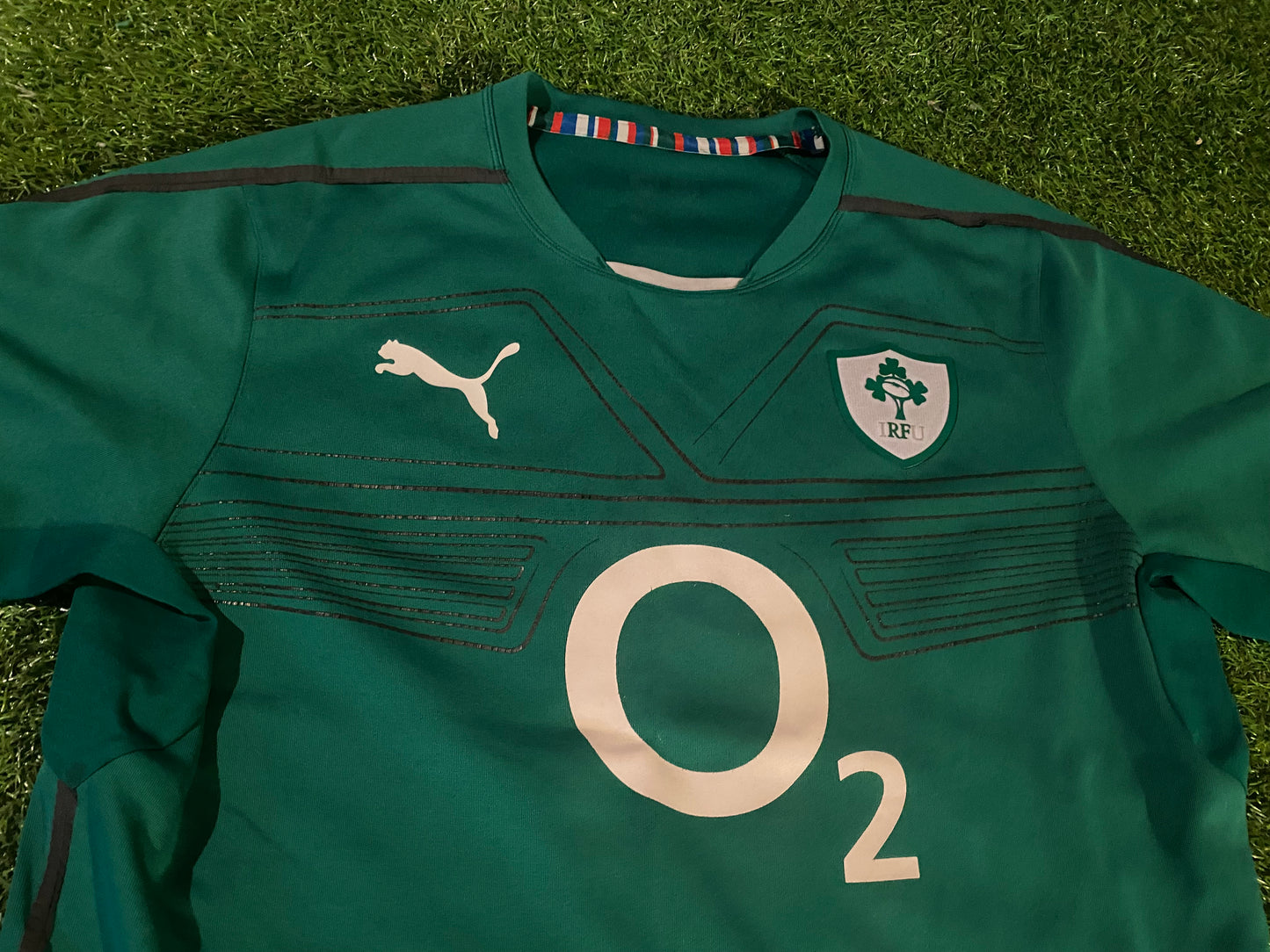 Ireland IRFU Eire Irish Rugby Union Football XXL 2XL Mans Puma Made Home Jersey