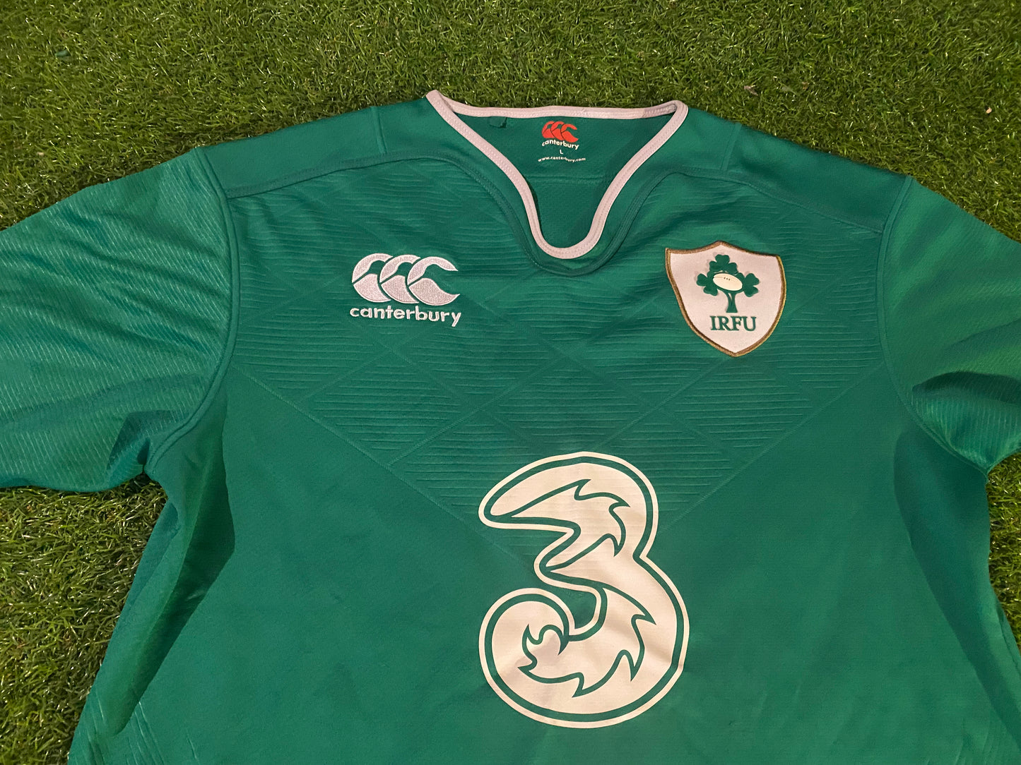 Ireland IRFU Eire Irish Rugby Union Football Large Mans CCC Made Home Jersey