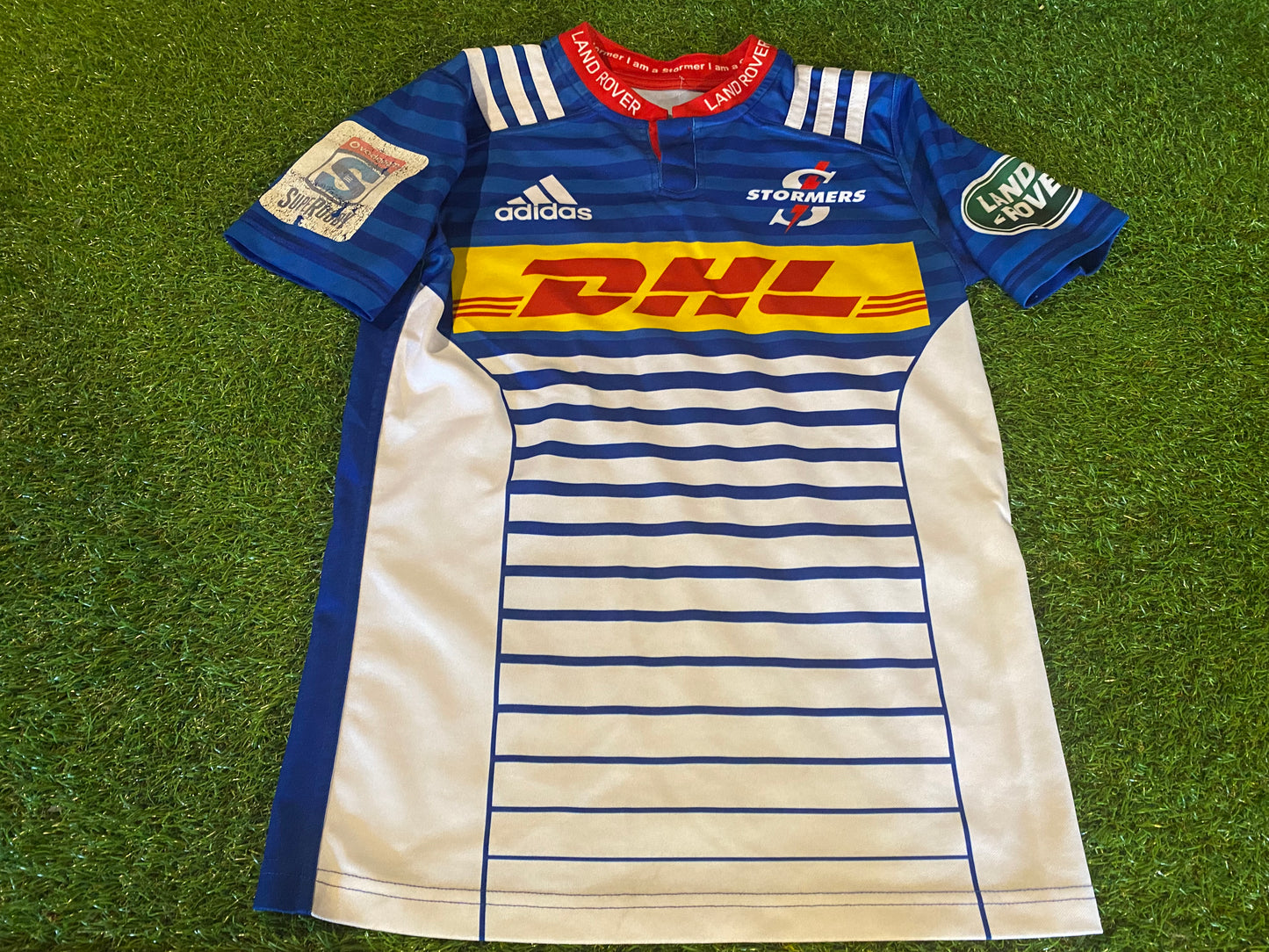 DHL Stormers South Africa African Springboks Rugby Union Small Mans Adidas Made Jersey