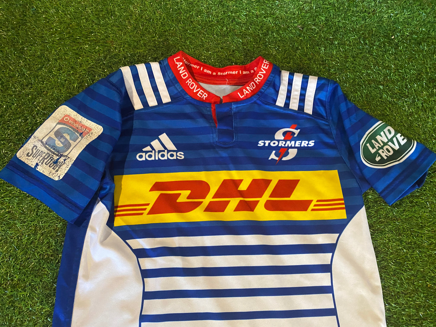 DHL Stormers South Africa African Springboks Rugby Union Small Mans Adidas Made Jersey