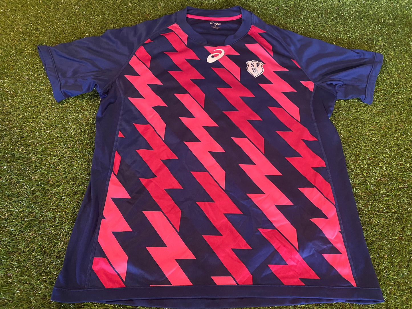 Stade Francais France French Rugby Union Large Mans Adidas Made Jersey