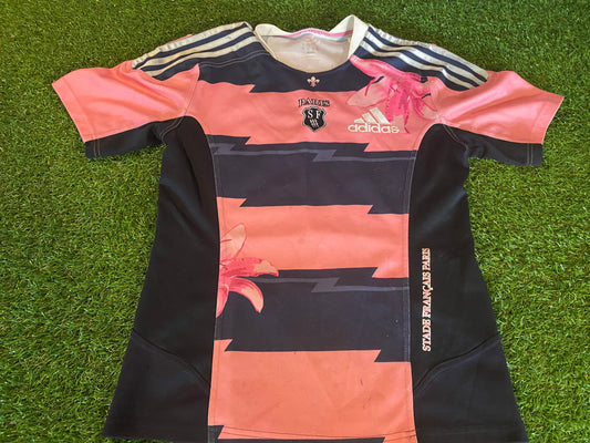 Stade Francais France French Rugby Union Football Small Mans Adidas Made Jersey
