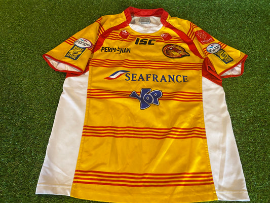 Perpignan Catalans Dragons France French Rugby Union Large Mans ISC Made Jersey
