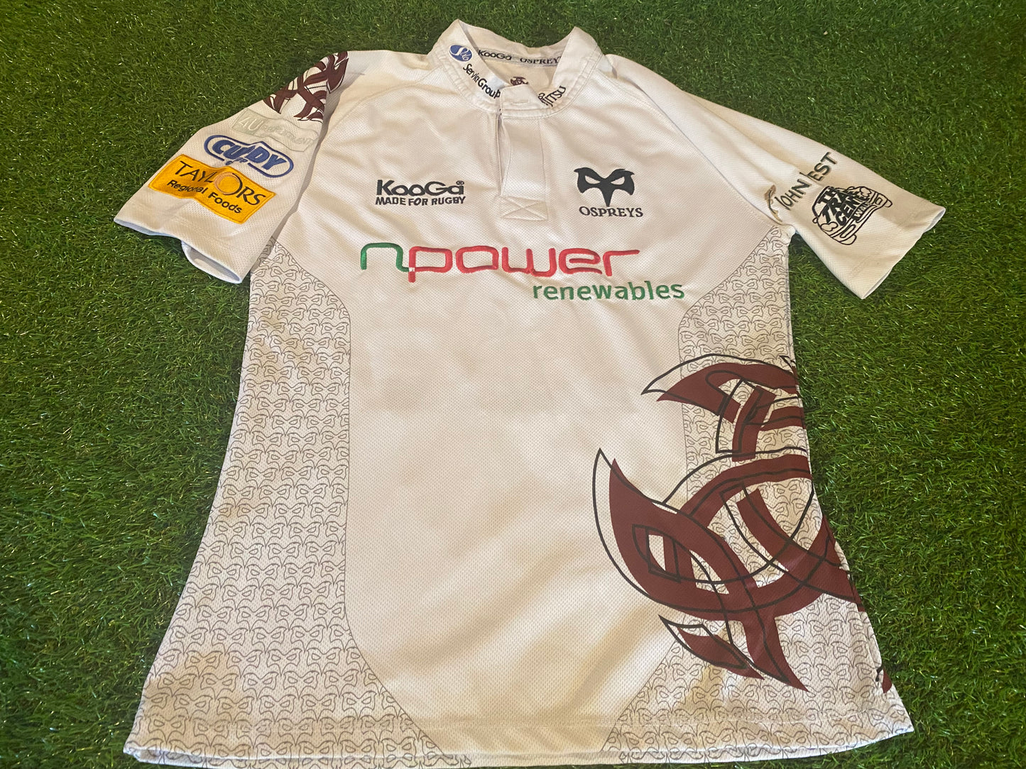 Ospreys Wales Welsh Cymru Rugby Union Small Mans Kooga Made Jersey