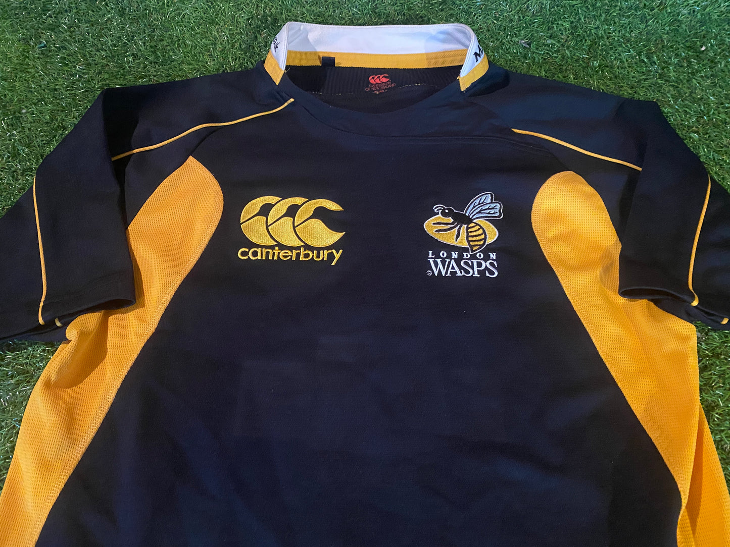 Wasps England Rugby Union Football Large Mans Vintage CCC Made Jersey