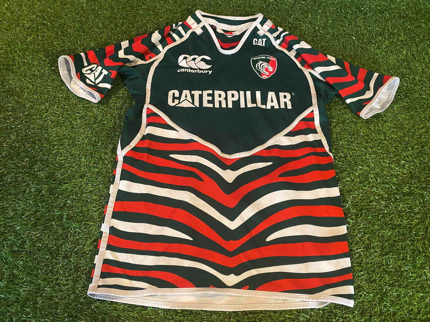 Leicester Tigers England Rugby Union Small Mans Rare Vintage CCC Made Home Jersey