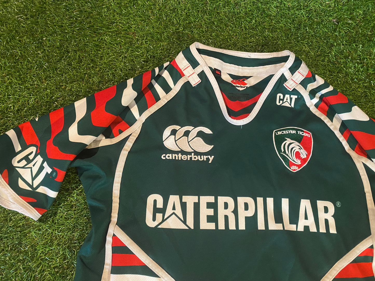 Leicester Tigers England Rugby Union Small Mans Rare Vintage CCC Made Home Jersey