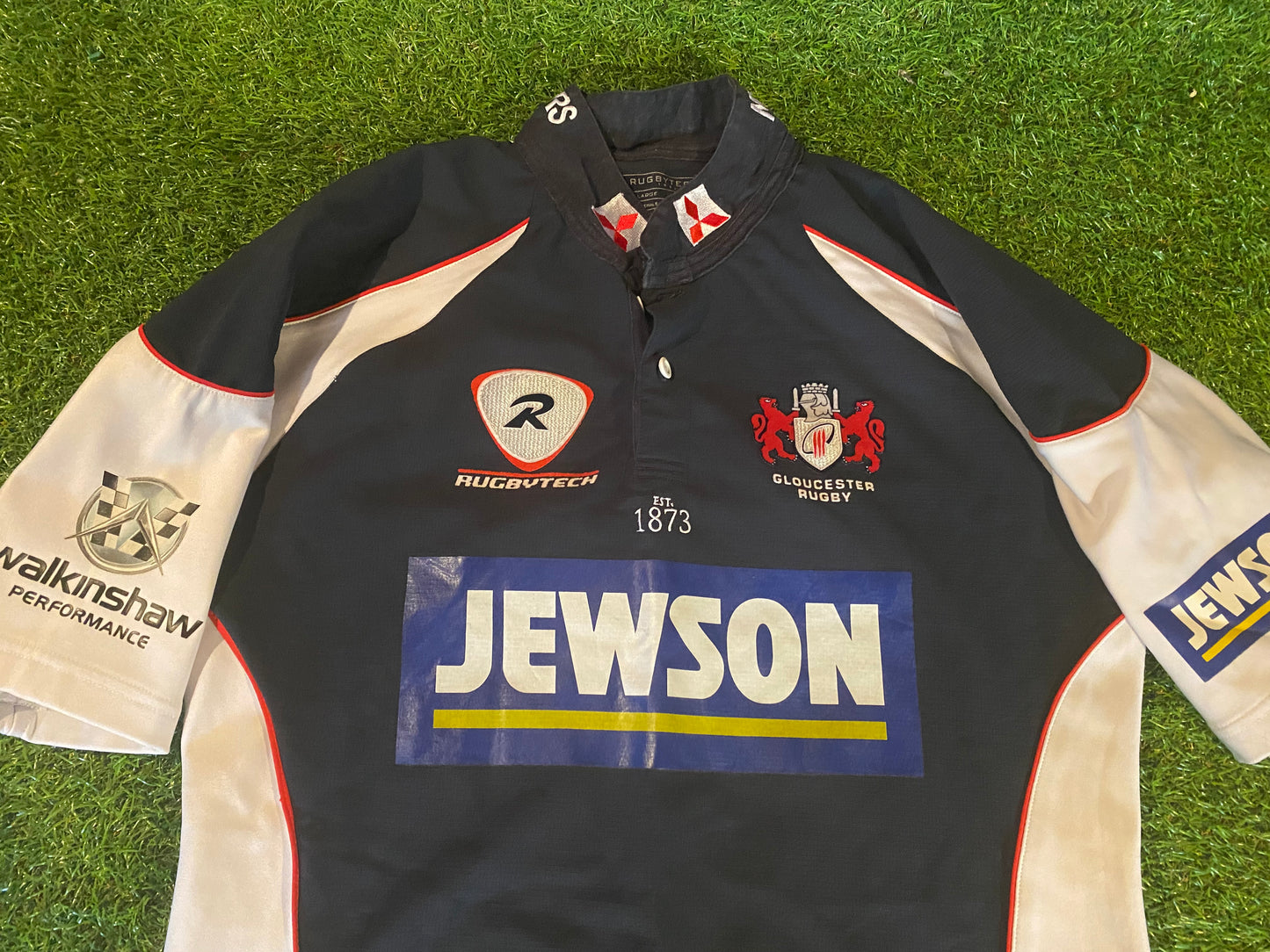 Gloucester England Rugby Union Football Large Mans Tight Fit Player Issued Jersey