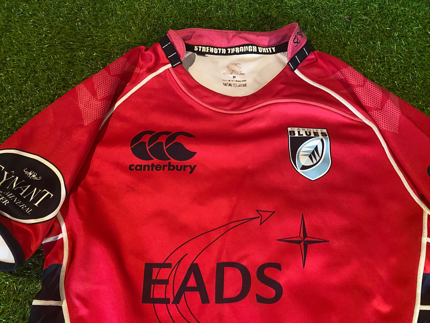 Cardiff Blues Wales Welsh Cymru Rugby Union Football Medium Mans CCC Made Jersey