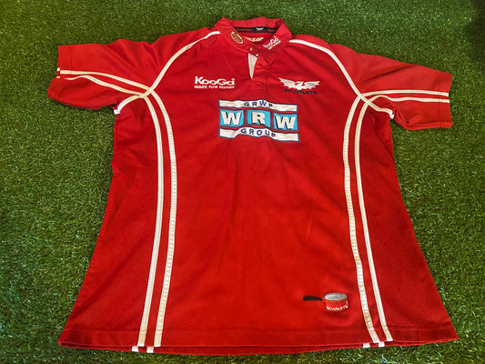 Scarlets Wales Welsh Cymru Rugby Union XL Extra Large Mans Kooga Made Jersey