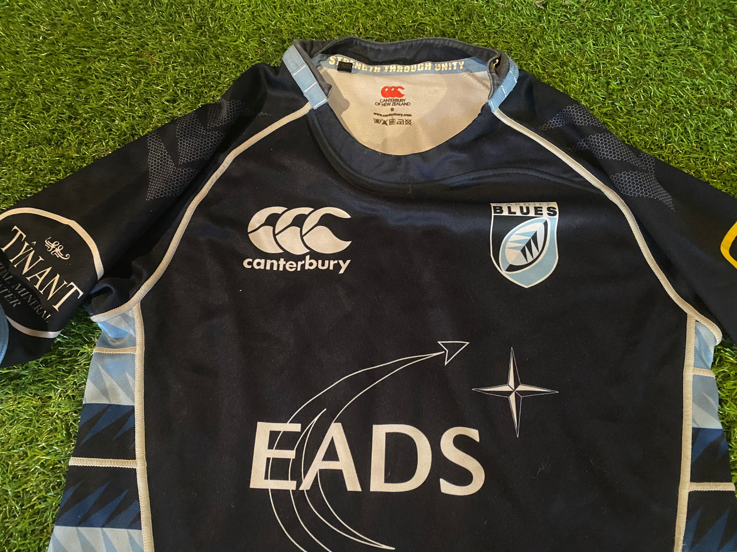 Cardiff Blues Wales Welsh Cymru Rugby Union Football Small Mans CCC Made Jersey