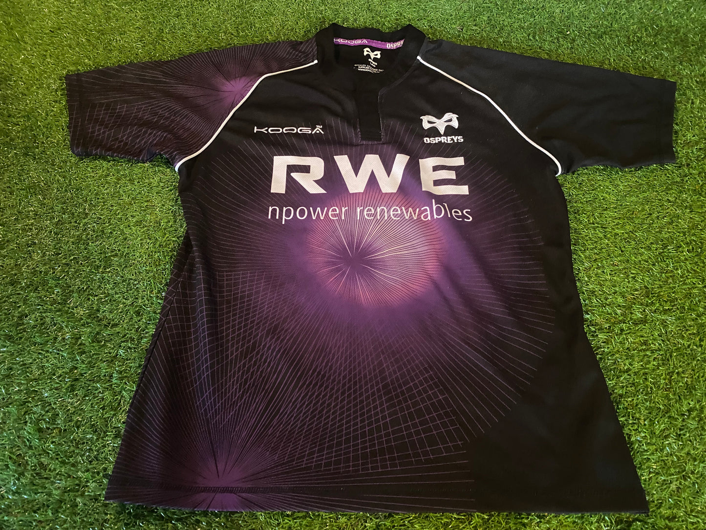 Ospreys Wales Welsh Cymru Rugby Union Large Mans Kooga Made Jersey