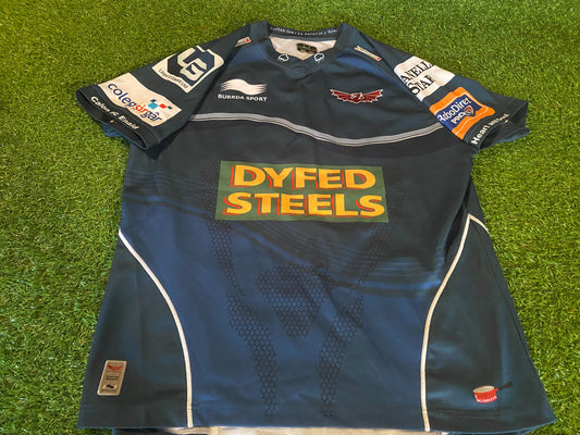 Scarlets Wales Welsh Cymru Rugby Union XL Extra Large Mans Kooga Made Jersey