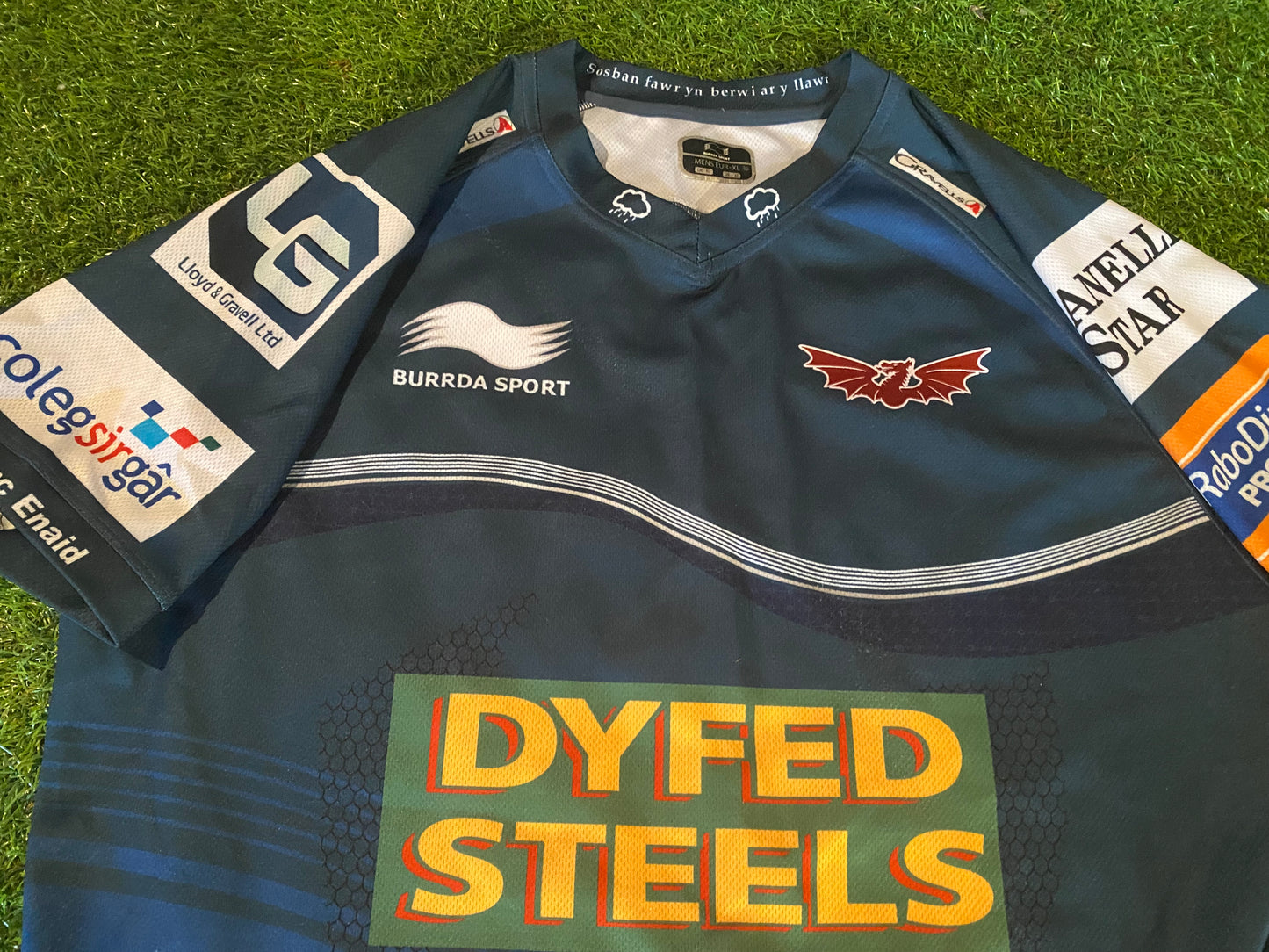 Scarlets Wales Welsh Cymru Rugby Union XL Extra Large Mans Kooga Made Jersey