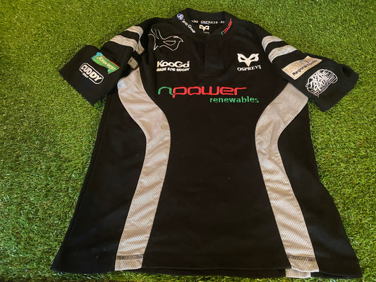 Ospreys Wales Welsh Cymru Rugby Union Medium Mans Kooga Made Jersey