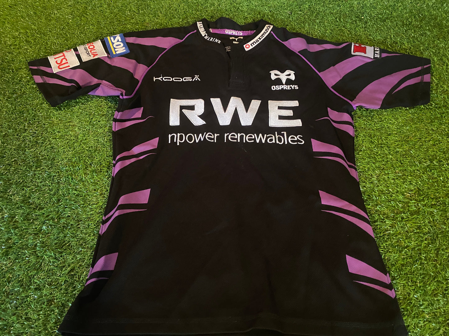 Ospreys Wales Welsh Cymru Rugby Union Small Mans Kooga Made Jersey