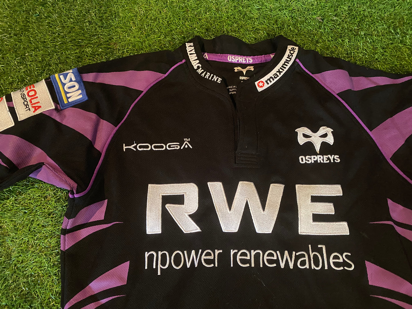 Ospreys Wales Welsh Cymru Rugby Union Small Mans Kooga Made Jersey