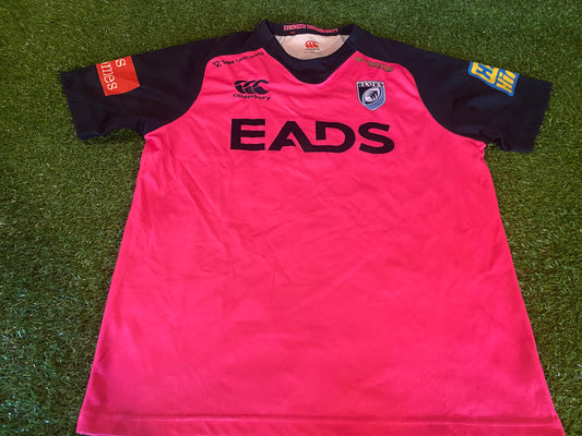 Cardiff Blues Wales Welsh Cymru Rugby Union Football XXL 2XL Mans CCC Made Jersey