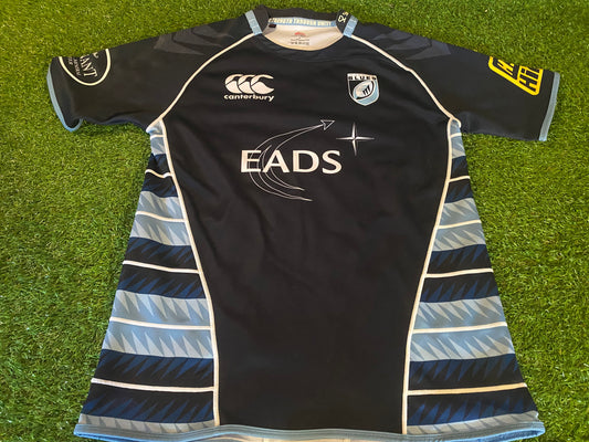 Cardiff Blues Wales Welsh Cymru Rugby Union Football Large Mans CCC Made Jersey