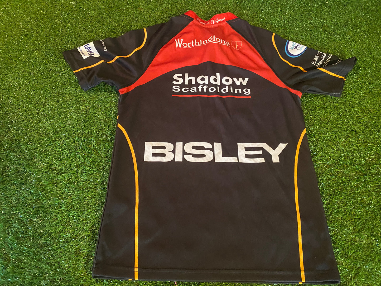 Newport Gwent Dragons Wales Welsh Cymru Rugby Union XS Mans Gilbert Made Jersey