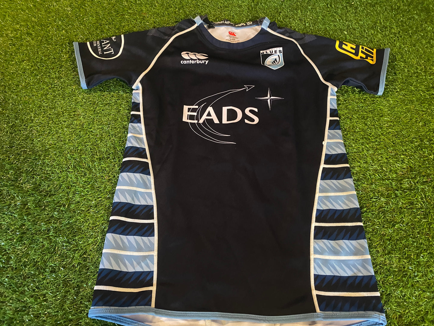 Cardiff Blues Wales Welsh Cymru Rugby Union XS Mans CCC Made Jersey