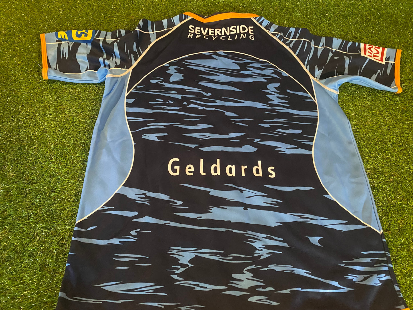 Cardiff Blues Wales Welsh Cymru Rugby Union Football XL Extra Large Mans CCC Made Jersey