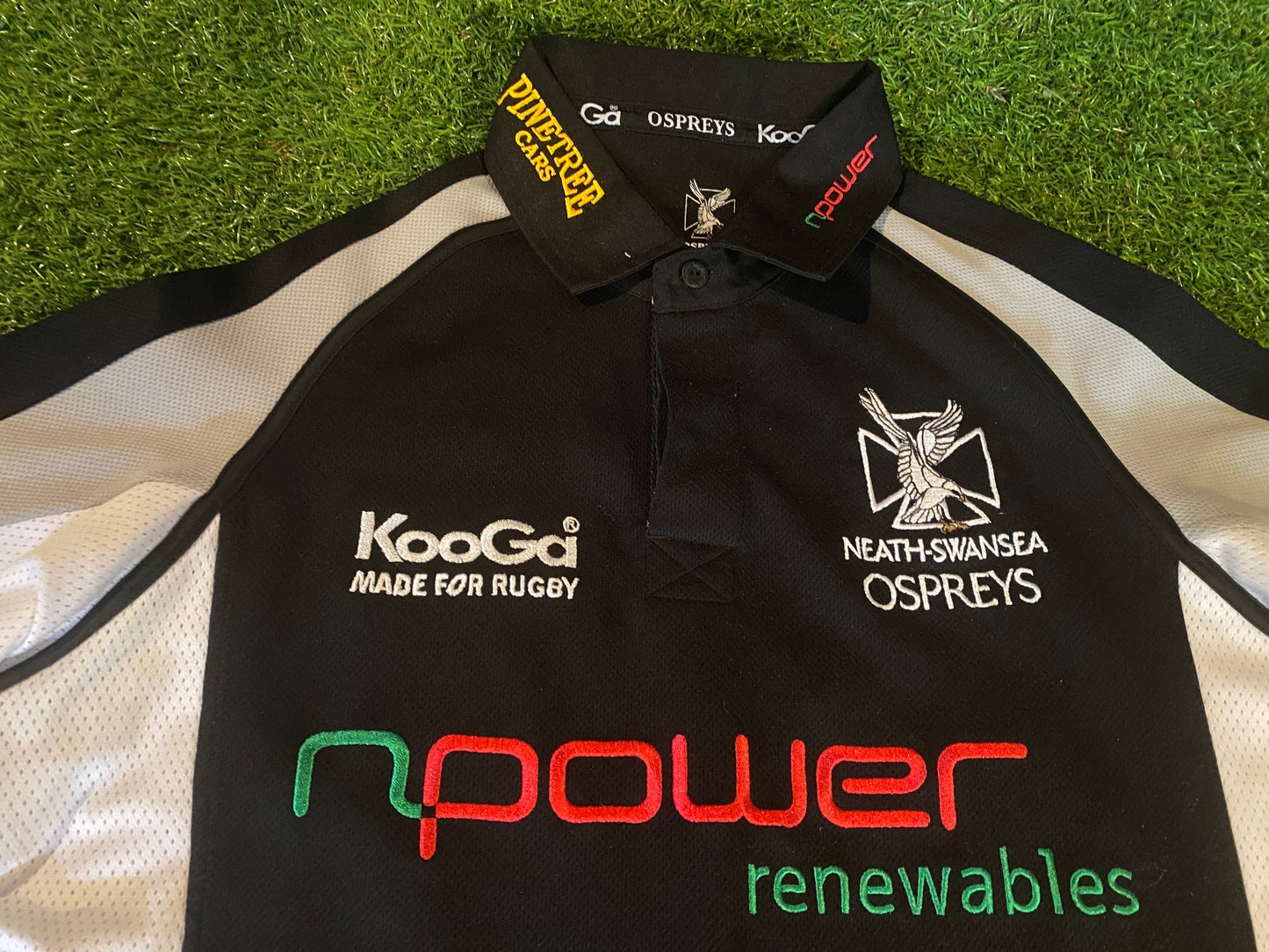 Neath Swansea Ospreys Wales Welsh Cymru Rugby Union Medium Mans Kooga Made Jersey