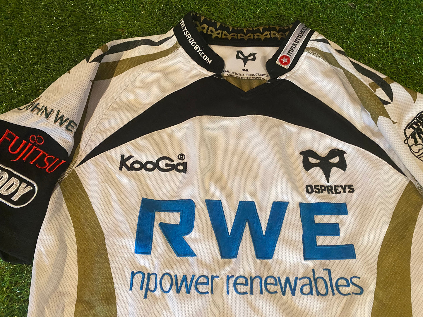 Ospreys Wales Welsh Cymru Rugby Union football Small Mans Kooga Made Jersey