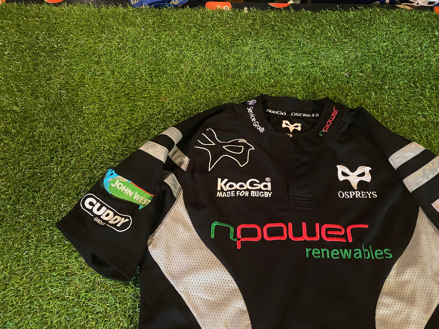 Ospreys Wales Welsh Cymru Rugby Union football Small Mans Kooga Made Jersey