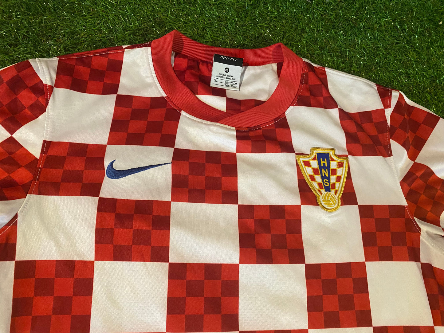 Croatia Hrvtska Soccer Football XL Boys / Youths 13-14 yr Nike Made Home Jersey