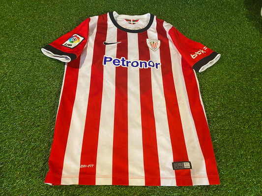 Athletic Club Bilbao Spain Soccer Football Large Boys 12-13 yr Nike Made Home Jersey