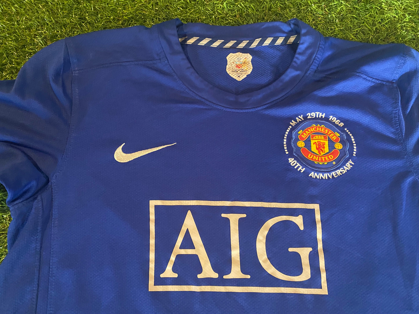 Manchester United Soccer Football XL Boys / Youths 13-14 yr Rare Nike 2008 Jersey