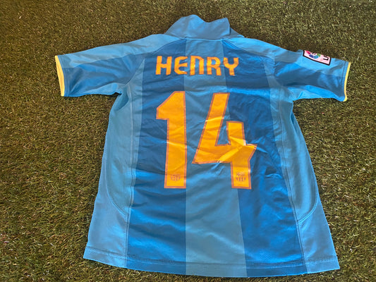 FCB Barcelona Spain Soccer Football Medium Boys 9-10 Year Old Nike Henry no14 Jersey