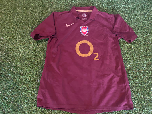 Arsenal Gunners Soccer Football Large Boys 10-12 yr Nike Rare 1913-2006 Home Jersey