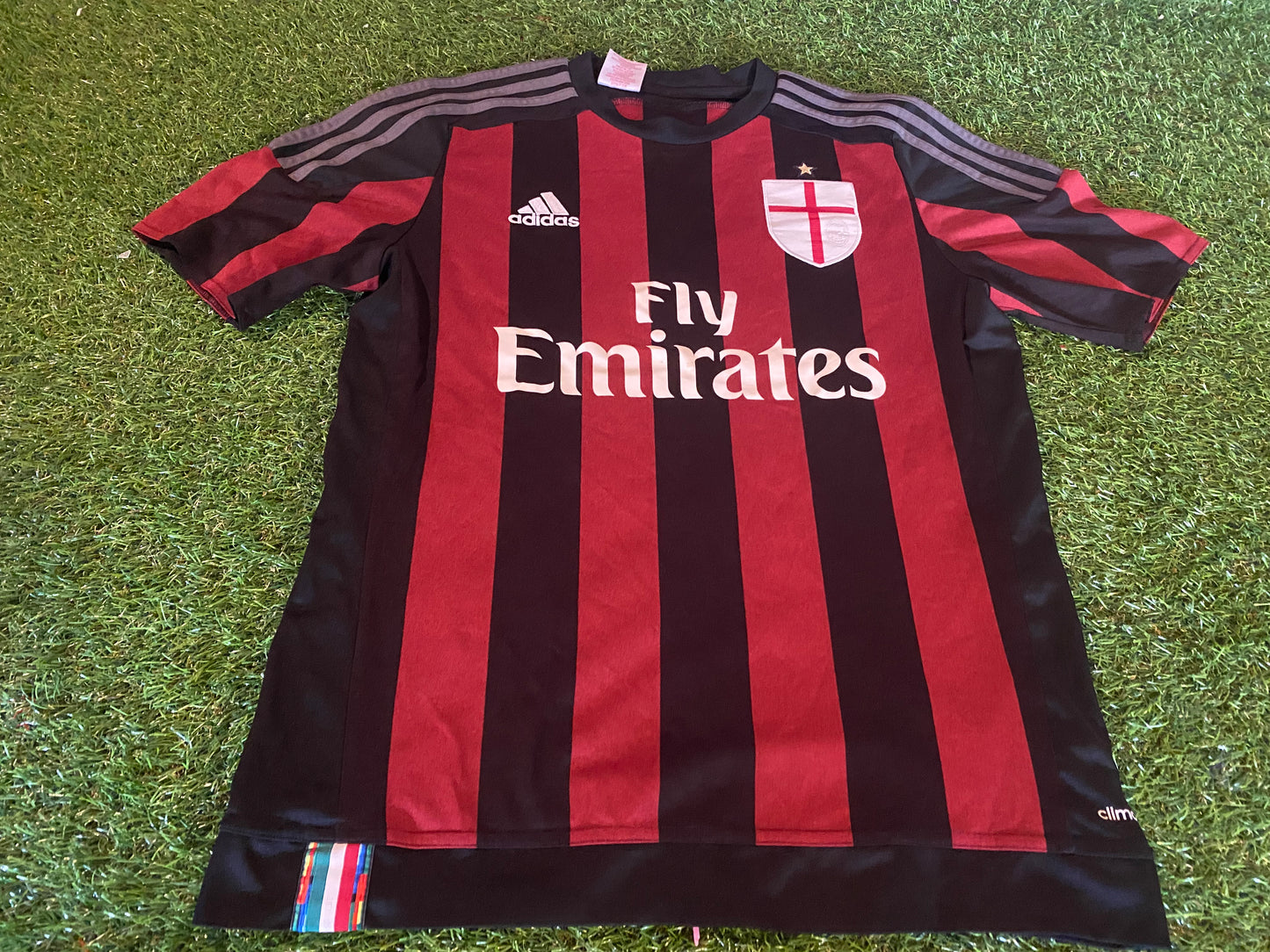 AC Milan Italy Italia Soccer Football XL Boys / Large Boys Adidas Made Home Jersey