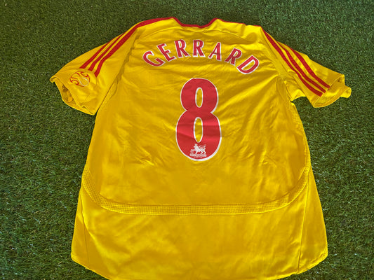 Liverpool England Soccer Football XL Boys / Youths 13-14 yr Rare Gerrard no8 Jersey