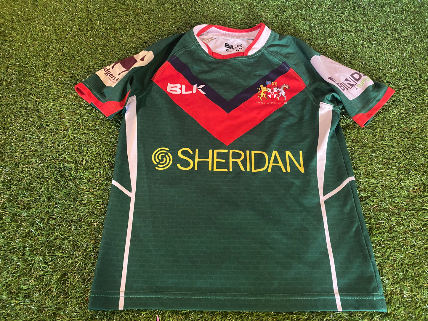 Civil Service NI Ulster Northern Ireland Rugby Union Large Boys 10-12 Year Old  Jersey