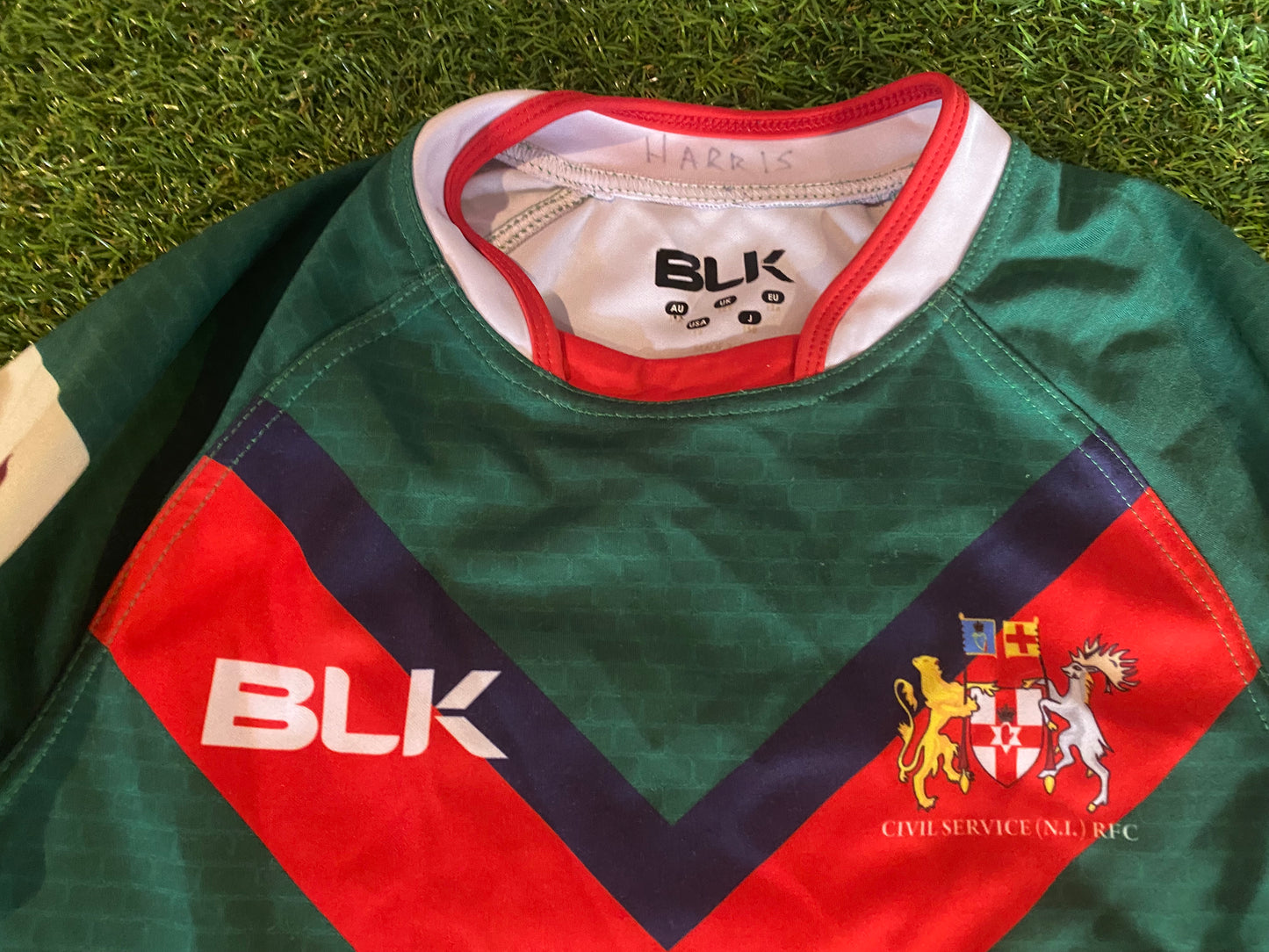 Civil Service NI Ulster Northern Ireland Rugby Union Large Boys 10-12 Year Old  Jersey